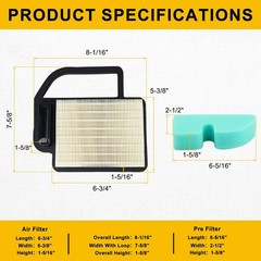 Panari 20 083 02-S Air Filter for Kohler Courage 20 19 SV470 SV480 SV530…