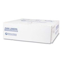 Inteplast Group Can Liners, 60 gal, 22 mic, 38×60″, 25 Bags/Roll, 6 Rolls/Carton