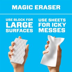 Mr. Clean Magic Eraser Cleaning Sheets, The Power 8 Count (Pack of 1), White