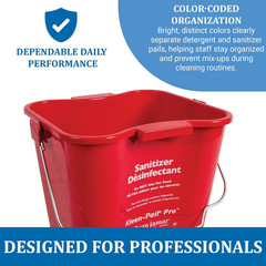 Kleen-Pail Pro, Bucket with Handle for Cleaning Products in Commercial and Home
