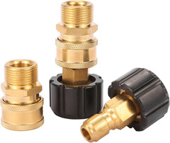 Sanpaint Pressure Washer Quick Connect Fittings, M22 14mm to 3/8″, 2 Set