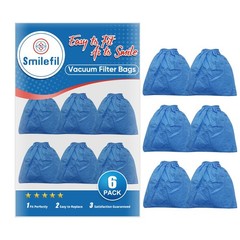 Smilefil 6 Pack VRC5 Cloth Filter Fits Vacmaster 4 to 16 Gallon Wet/Dry…