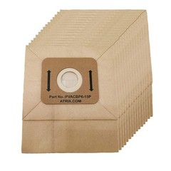 Atrix Pvacbp6-15P Paper Filter Bags For Atrix Ergo And Ergo Pro Backpack Series