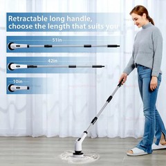 9-in-1 Electric Spin Scrubber: Cordless Cleaning Brush, Adjustable