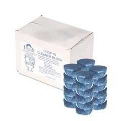 Fresh Products Drop-In Tank Non-Para Cleaner Block, Unscented, Blue, 24/Box, 3 B