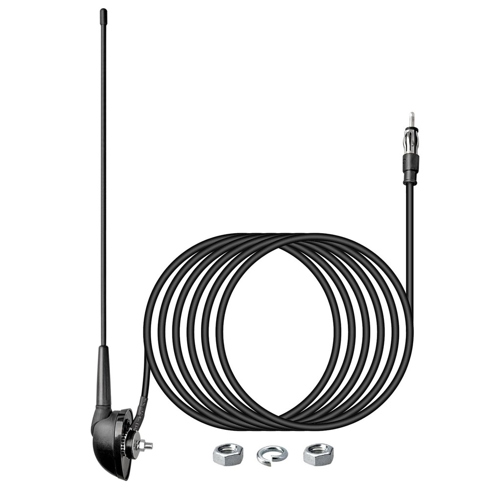 Anina 16 Inch AM/FM Universal Top/Side Mount Antenna for Vehicle Truck Boat ATV