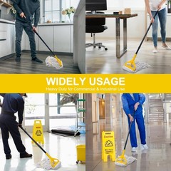 KeFanta 60 Inch Mop Handle Commercial Heavy Duty,Industrial Mop Stick Replace…