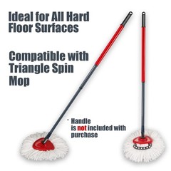 homsis 6+1 Pack Mop Head Replacement Compatible with O Ceda Count, White