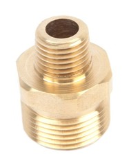 Forney 75115 Pressure Washer Accessories, Male Screw Nipple, 1/4 In., Brass