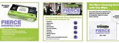 🐊 Crocodile Cloth 15” X 10” Fierce Disinfecting Wipes 80ct – 2 Packs 🆕
