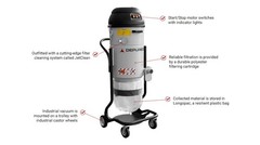 Depureco Industrial Vacuum | 3.5HP | 224 CFM | Jetclean Filter | Longopac Bag