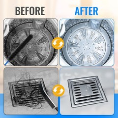 5 Pack Dryer Vent Cleaner Kit, Extra Long Flexible Brushes for Lint, Black