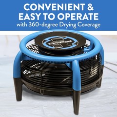 Dri-Eaz Dri-Pod Pro Omnidirectional 8.9 x 15.2 x inches, Blue/Black