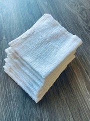 1200 PIECES NEW WHITE INDUSTRIAL TOWELS WASH CLOTH 12×12 inches 12oz/Dozen