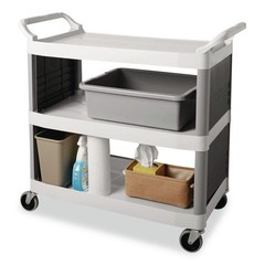 Rubbermaid Commercial 3351GRA 7 21.5″ x 17.13″ x 7″ Bus Utility Box – GRY New