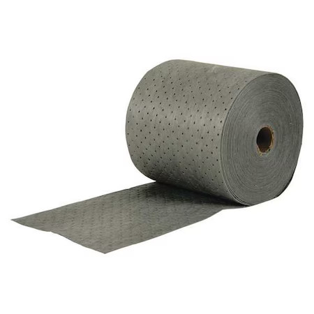 Brady Mro15-Dp Sorbent Roll, 24 Gal, 15 In X 150 Ft, Universal, Gray,
