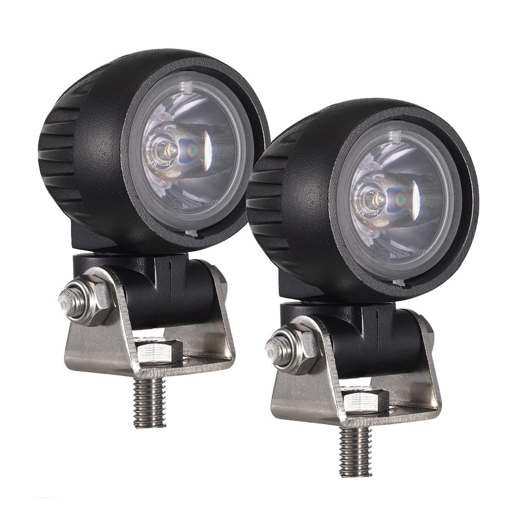 Raycharm Offroad 2 Round Led Fog Light Pods For Motorcycle 6000K Cool-White