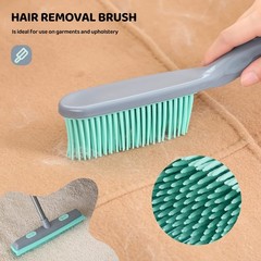Conliwell Rubber Broom Carpet Rake for Pet Hair, Fur Remover Broom with Squee…