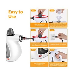 Handheld Pressurized Steam Cleaner with 12 pcs Accessories, Steamer… Fast Ship