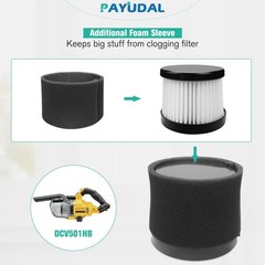 4 Packs DCV501HB DCV5011H Replacement HEPA Filters. Compatible 4 Pack, 4 Pack