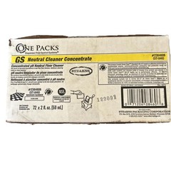 One Packs GS pH Neutral Floor Cleaner Concentrate 72 Pc Single Packets ST 846
