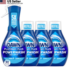 Dawn Powerwash Spray, Dish Soap, Dishwashing Liquid, 16 Fl Oz (Pack of 4)