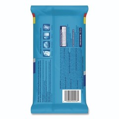 Windex Glass and Surface Wet Wipe, Cloth, 7 x 8, Unscented, White, 38/Pack