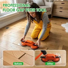 KUNVAST Floor Gap Fixer Tool to Fix a Floor, Vinyl Dual Suction, Orange