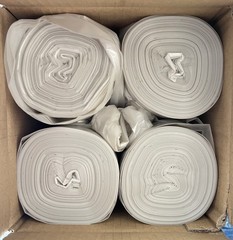 100pc 30in x 46in LDPE Clear Can Liners