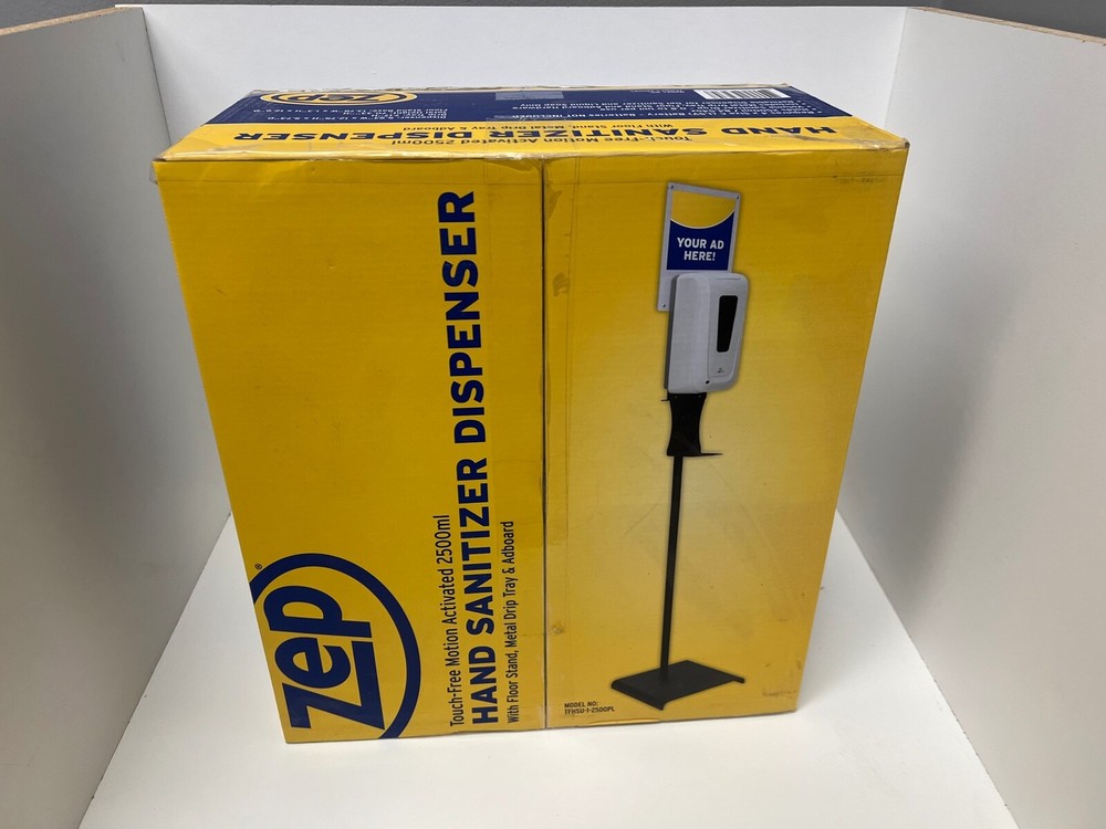 Zep TFHSU-1- 2500PL Touch-Free Motion Hand Dispenser 84.54-oz with Stand-New