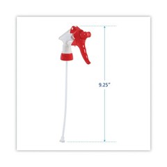 NEW Boardwalk 9229 9.25″ Trigger Sprayer for 32 oz. Bottles – RD/WHT (24/CT)