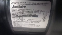 Sanitaire SC5713D 1-1/2 Gal Vacuum Capacity 120V 135 CFM Upright Vacuum
