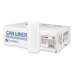 Inteplast Group Can Liners, 16 gal, 8 mic, 24″ x 33″, 50 Bags/Roll, 20 Rolls/CT