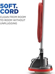 Commercial Orbiter Hard Floor Cleaner – 50ft Cord, 13in Wide Path, Versatile Use