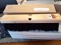 Janico Push Broom Head: 14″ Wide, 3″ Bristle Trim Length BRISTLES