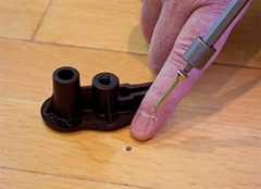 Squeeeek No More/o’berry Counter Snap Kit (3232) for Hardwood 1/4″, Black