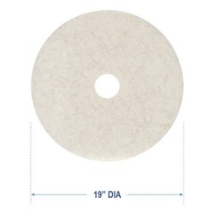 Durable 19-Inch Floor Burnishing Pads Set of 5 for Effortless High-Speed Care