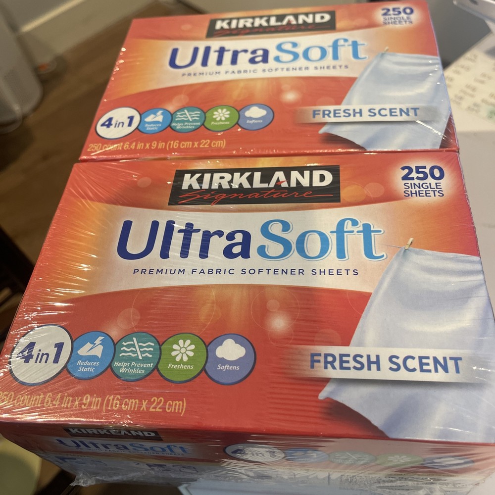 Kirkland Signature Fabric Softener Sheets, 250 Count (2 Pack)