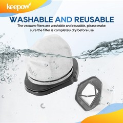 Keepow Cordless Vacuum Filter Replacement Compatible Shark Cordless Handheld