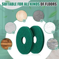 12″ Cleaning Orbiter Pads – 5 Pcs Commercial Floor Buffer for Hardwood Maintenan