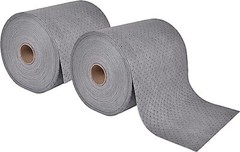 2pcs Aain LT010A Heavy Duty Oil Absorbent Pads, Oil Maintenance Mat Roll 150′ L