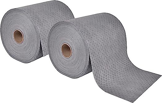 2pcs Aain LT010A Oil-Only Absorbent Mat Pad ,150′ x 15″ Oil Absorbent Mat Roll
