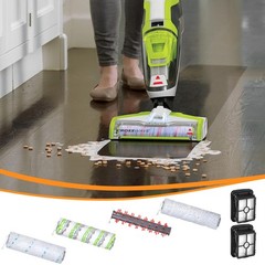 Houselife 4 Brush Rolls And 2 Hepa Filters Replacement Parts Compatible Bissell