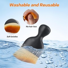 Interior Cleaning Brush, 4 Dust Brush Interior Detailing Brush, Soft Bristle Int