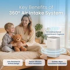 YADU True H13 HEPA Air Purifier for Bedroom, Small Quiet Air Purifier for Hom…