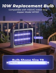 YISSVIC Replacement Bulb T8F10W BL 10W for Bug Zapper Outdoor white t8 bulb