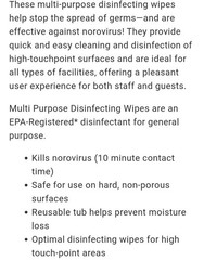 🔴Ecolab Multi Purpose Cleaning/Disinfecting Wipes 6Tub Case, New/Old Stock