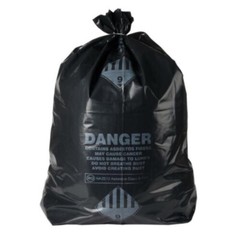ACM Printed Poly Bags Black 2.1 mil Blended Material 30″ X 40″ – 100 Count