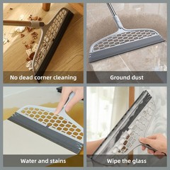 Upgraded Magic Broom, 4 in 1 Sweeper Pet Hair Remover with a Mini Gray