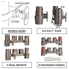 Fullclean Attachments 2.7 inches (D) x 18 (W) x 3.5 (H), Gray